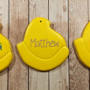 Personalized Peep Cookie