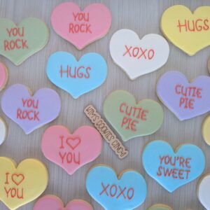 Conversation Heart Cookies by the Dozen